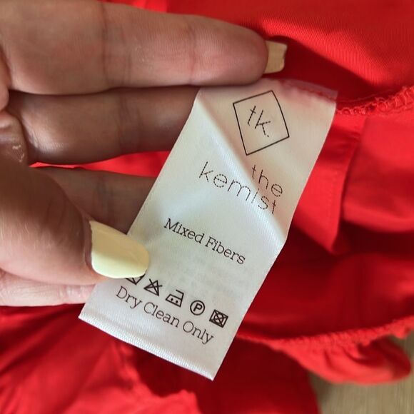 The Kermist • K Kemi cherry red ruffled high waisted shorts - Picture 6 of 7